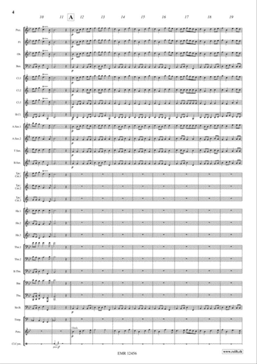Marche De Triomphe Concert Band scores gallery preview page 4