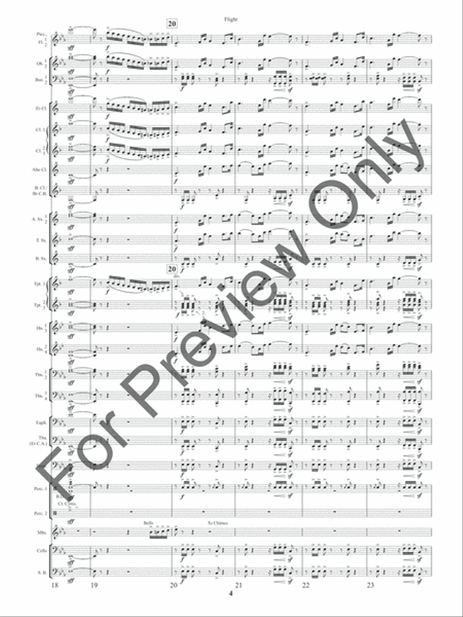 Flight (Score) Concert Band scores gallery preview page 7
