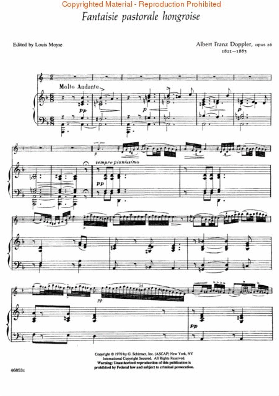 Fantaisie Pastorale Hongroise, Op. 26 Flute Solo scores gallery preview page 3