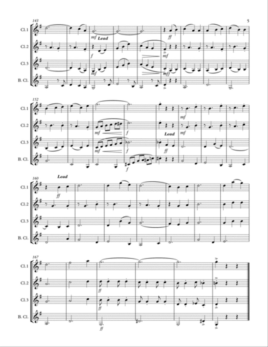 The Most Wonderful Time Of The Year Woodwind Ensemble scores gallery preview page 6