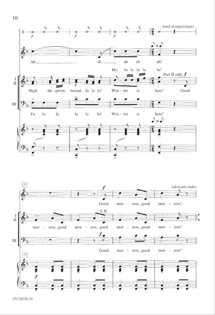 Winter Carnival Winter Carnival 3-Part scores gallery preview page 10