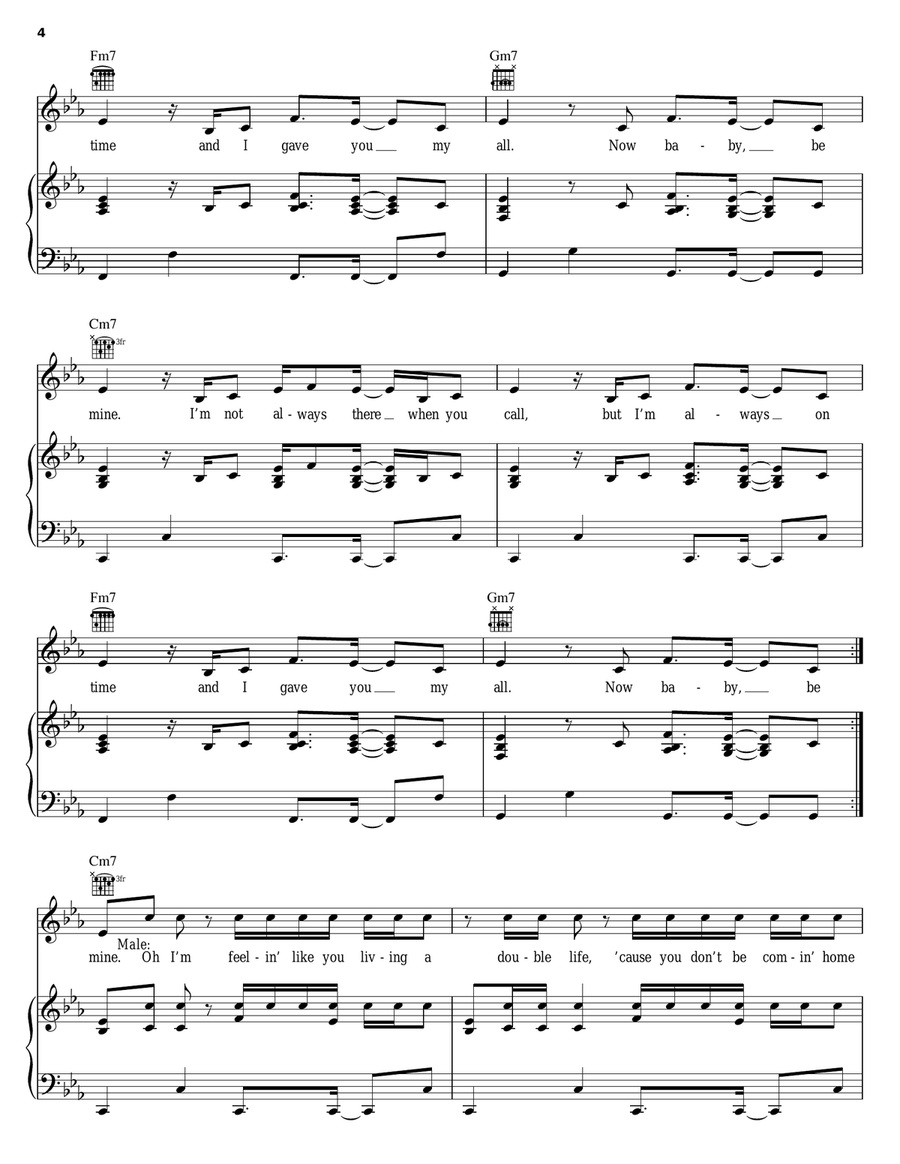 Always On Time Piano, Vocal, Guitar scores gallery preview page 4