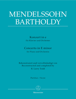Book cover for Concerto for Piano and Orchestra in E minor
