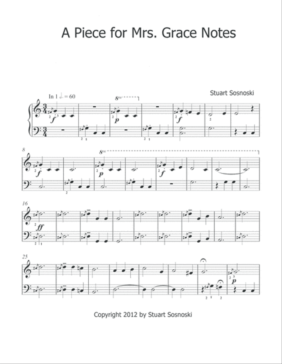 A Piece for Mrs. Grace Notes Piano Method scores gallery preview page 2