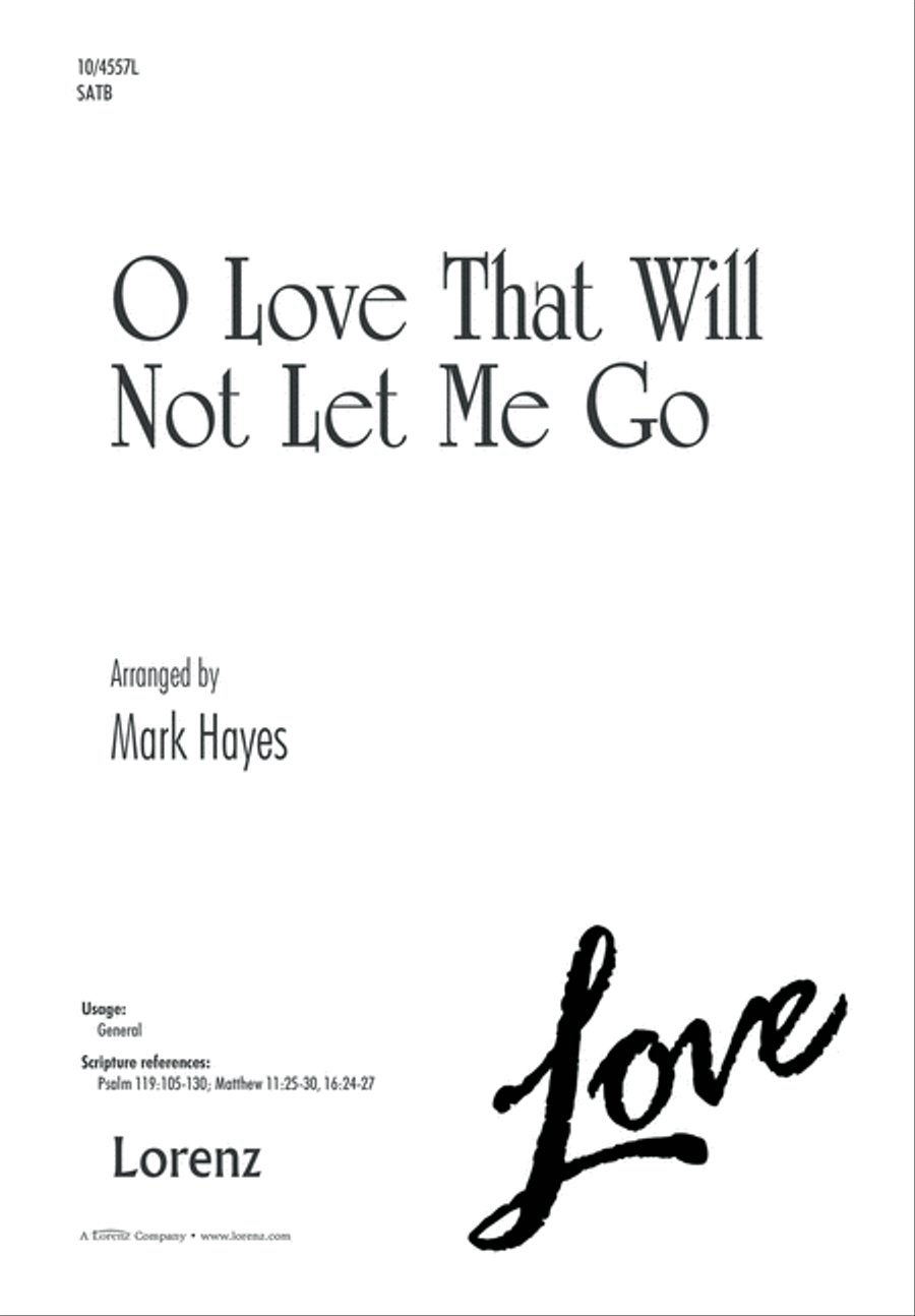 O Love That Will Not Let Me Go 4-Part scores gallery preview page 2