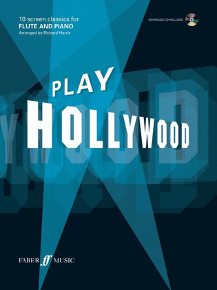Book cover for Play Hollywood Flute/Piano Book/CD