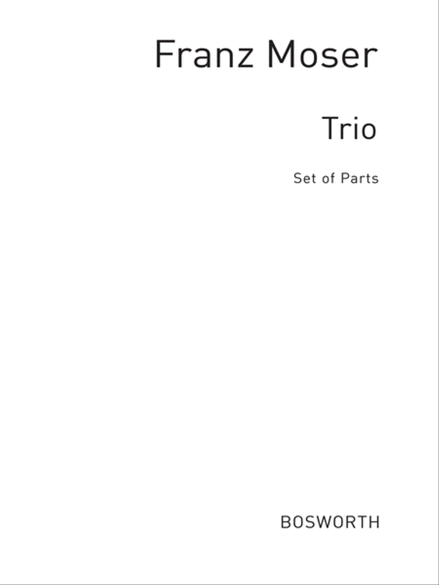 Moser, F Trio Op.38 2ob/Cora Oboe scores gallery preview page 1
