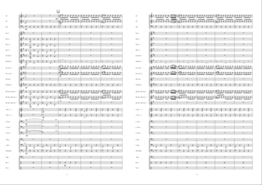 Zorba The Greek Concert Band scores gallery preview page 4