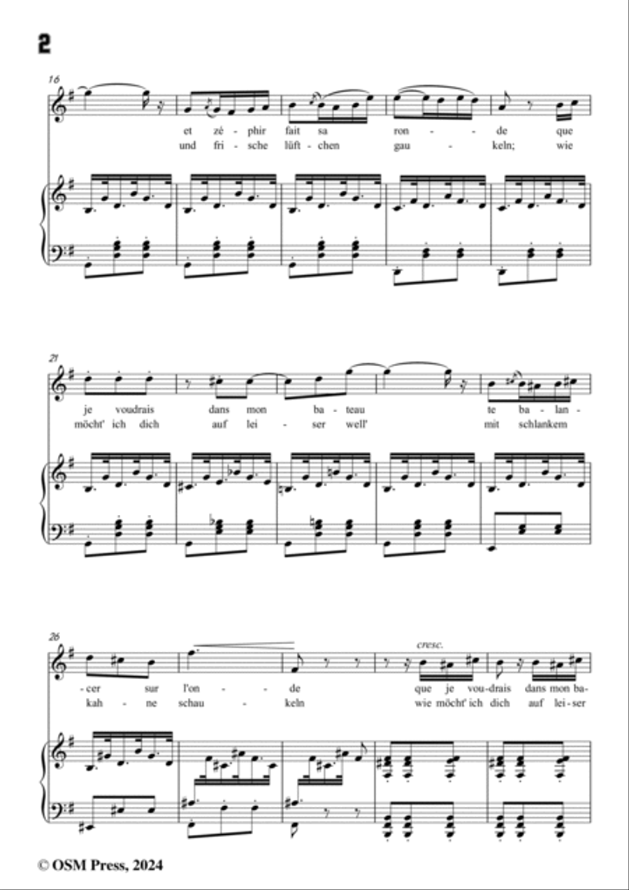 Meyerbeer-Lied des venezianischen Gondoliers(Mina),in G Major Voice scores gallery preview page 4