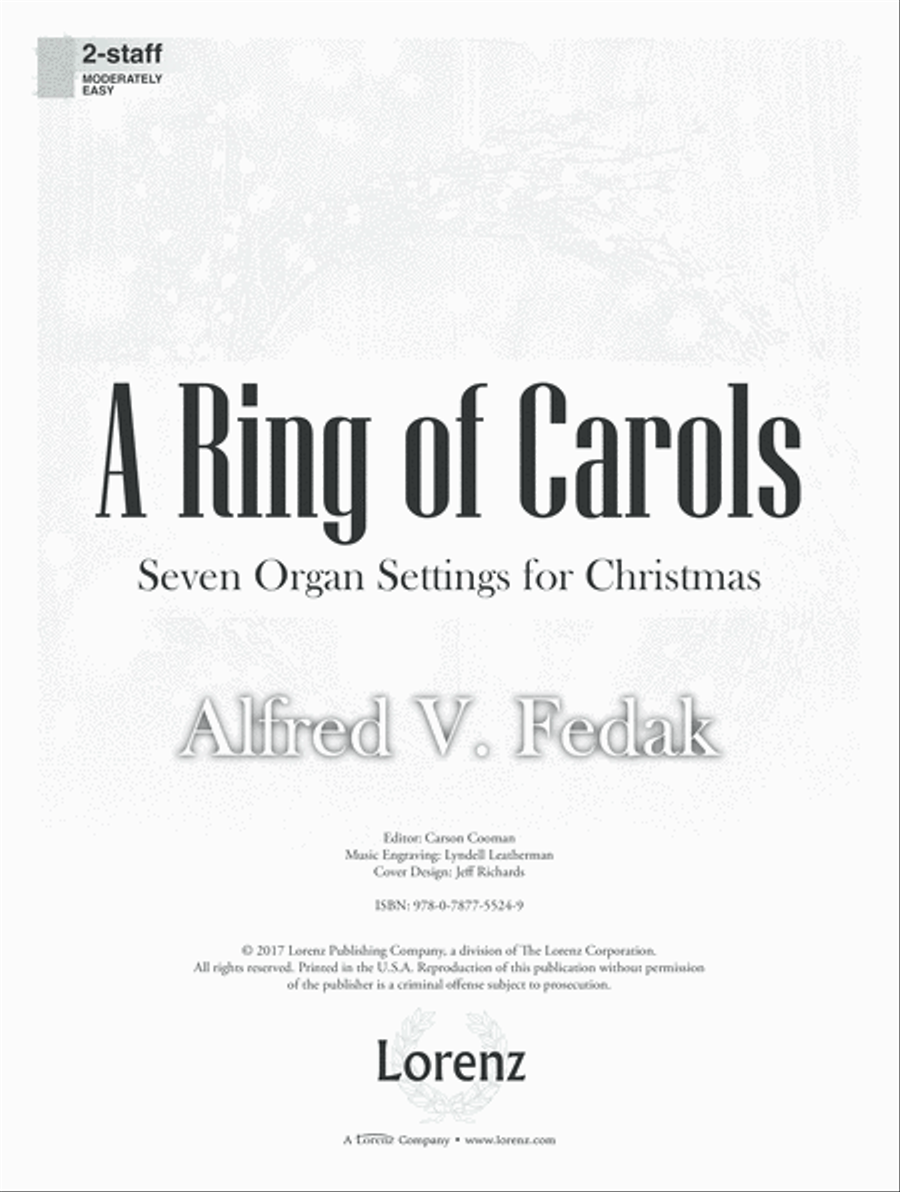 A Ring of Carols (Digital Delivery) Organ scores gallery preview page 1