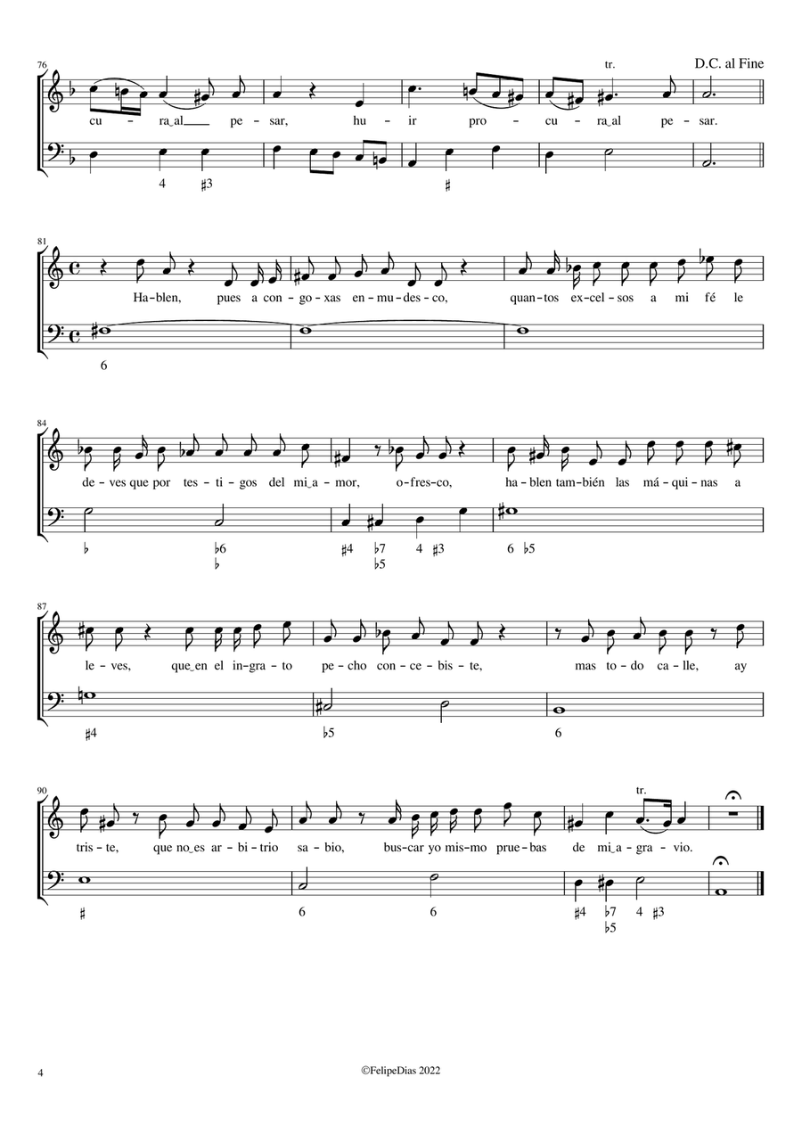 Filis que abrigas en tu pecho hermoso Voice Solo scores gallery preview page 4