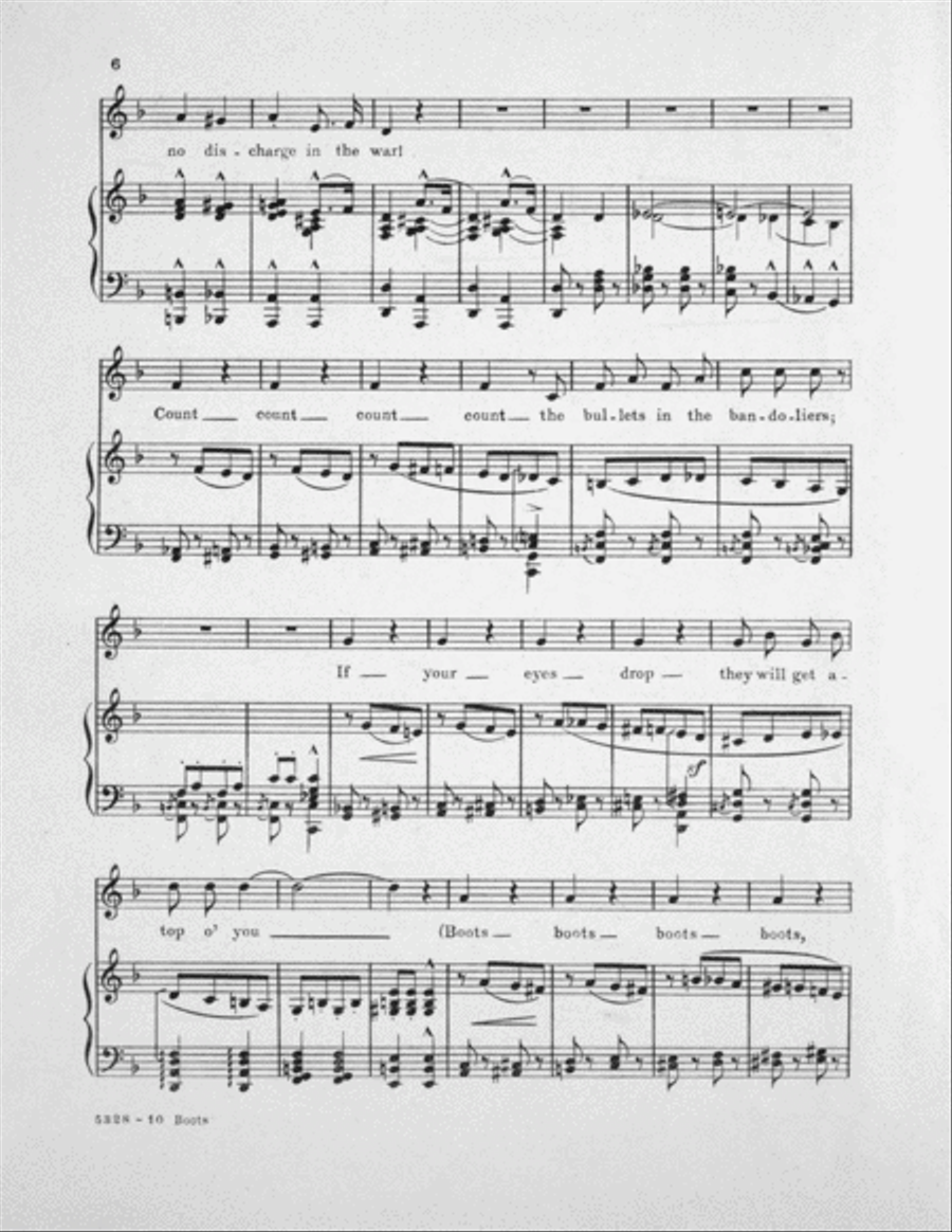 Boots (Infantry Columns of the Earlier War) Voice scores gallery preview page 6