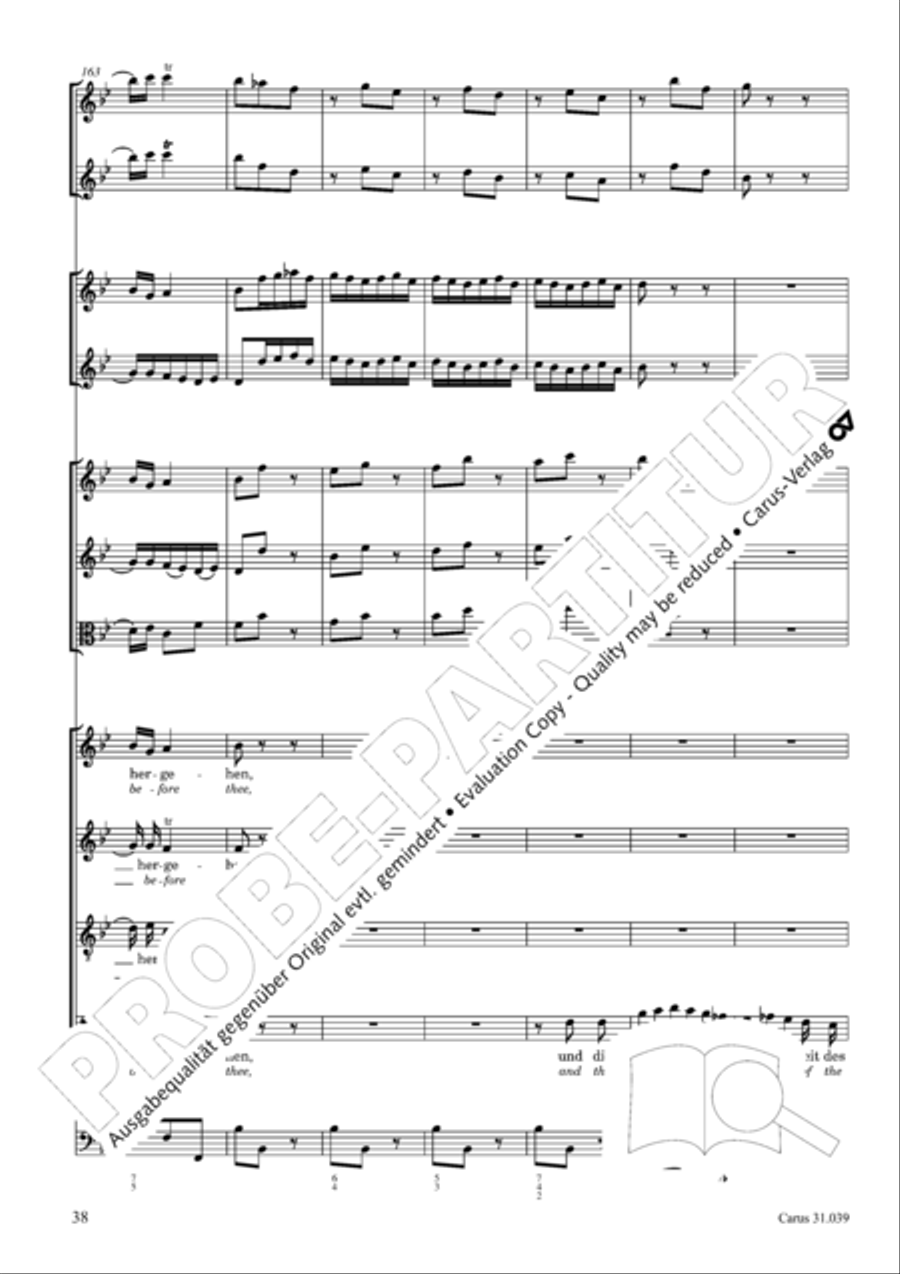 Give the hungry ones thy bread (Brich dem Hungrigen dein Brot) 4-Part scores gallery preview page 38