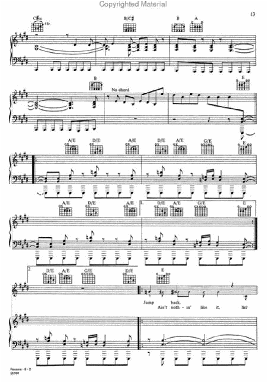 Van Halen - 1984 Piano, Vocal, Guitar scores gallery preview page 3