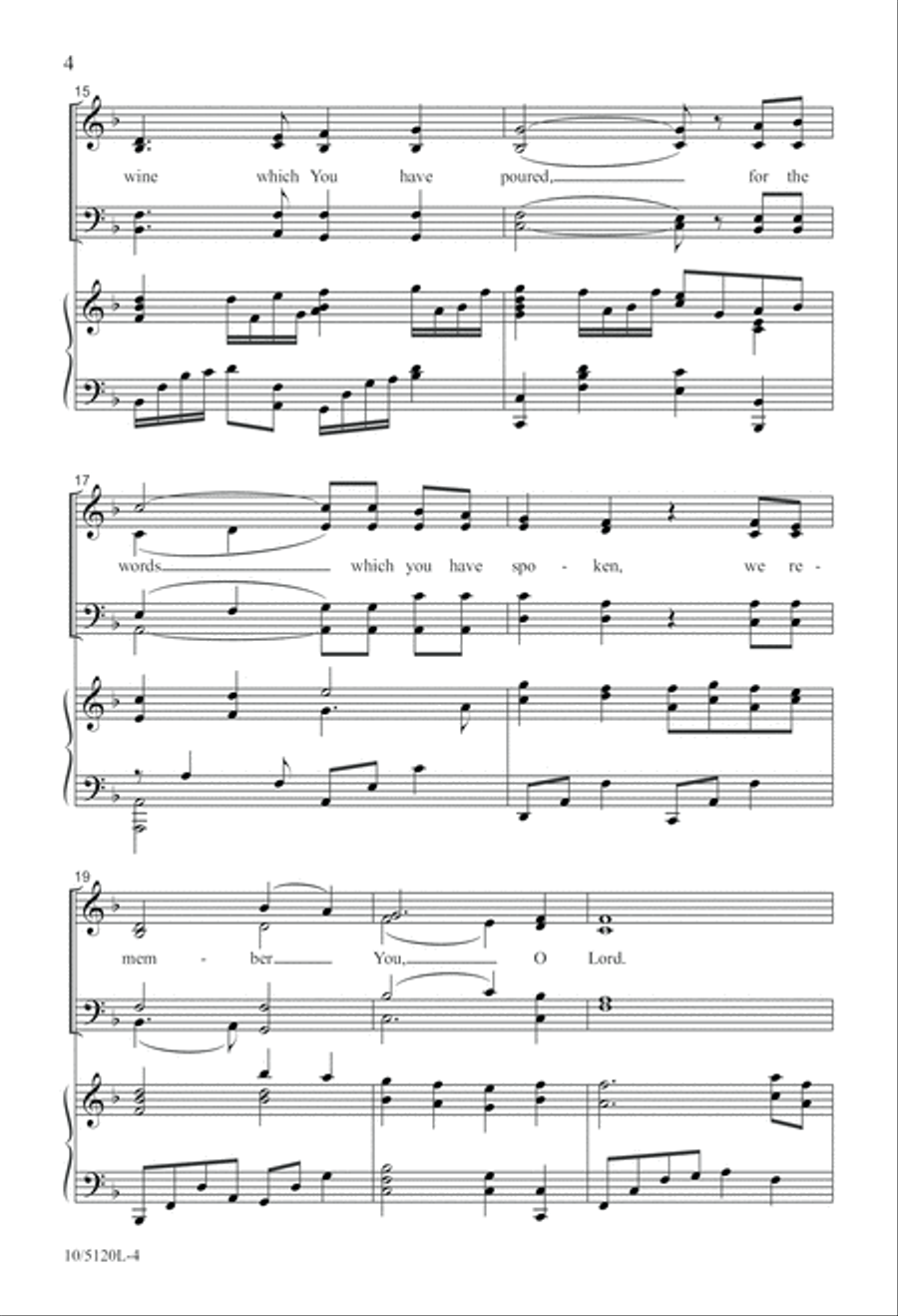 At This Table We Remember 4-Part scores gallery preview page 4