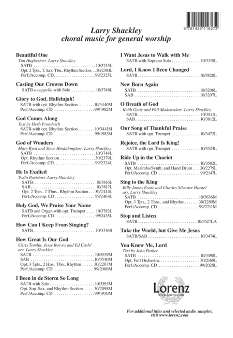 Ride On, King Jesus 4-Part scores gallery preview page 16
