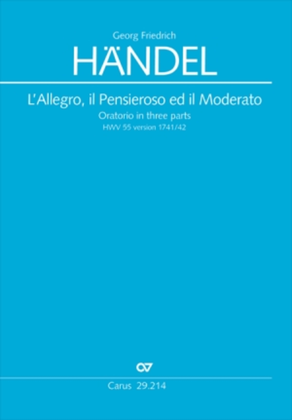 Book cover for L'Allegro, il Pensieroso ed il Moderato