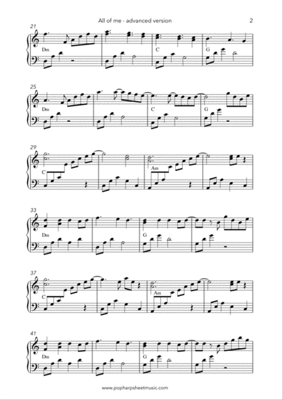 All Of Me Harp scores gallery preview page 3