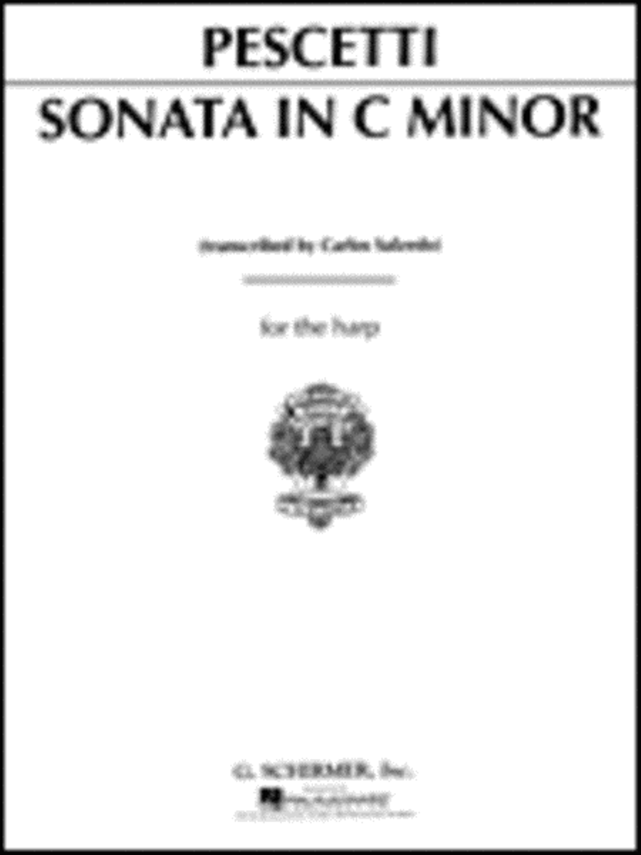Sonata In C Minor For The Harp Harp scores gallery preview page 1