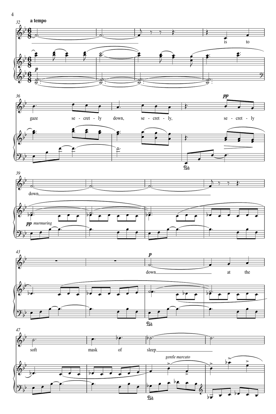 Sleep Song Alto Voice scores gallery preview page 7