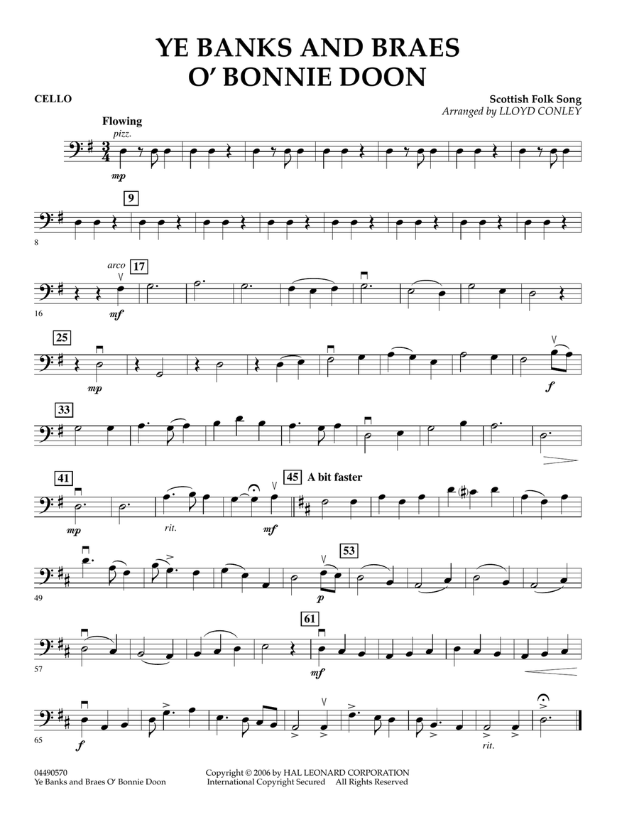 Ye Banks and Braes O' Bonnie Doon - Cello