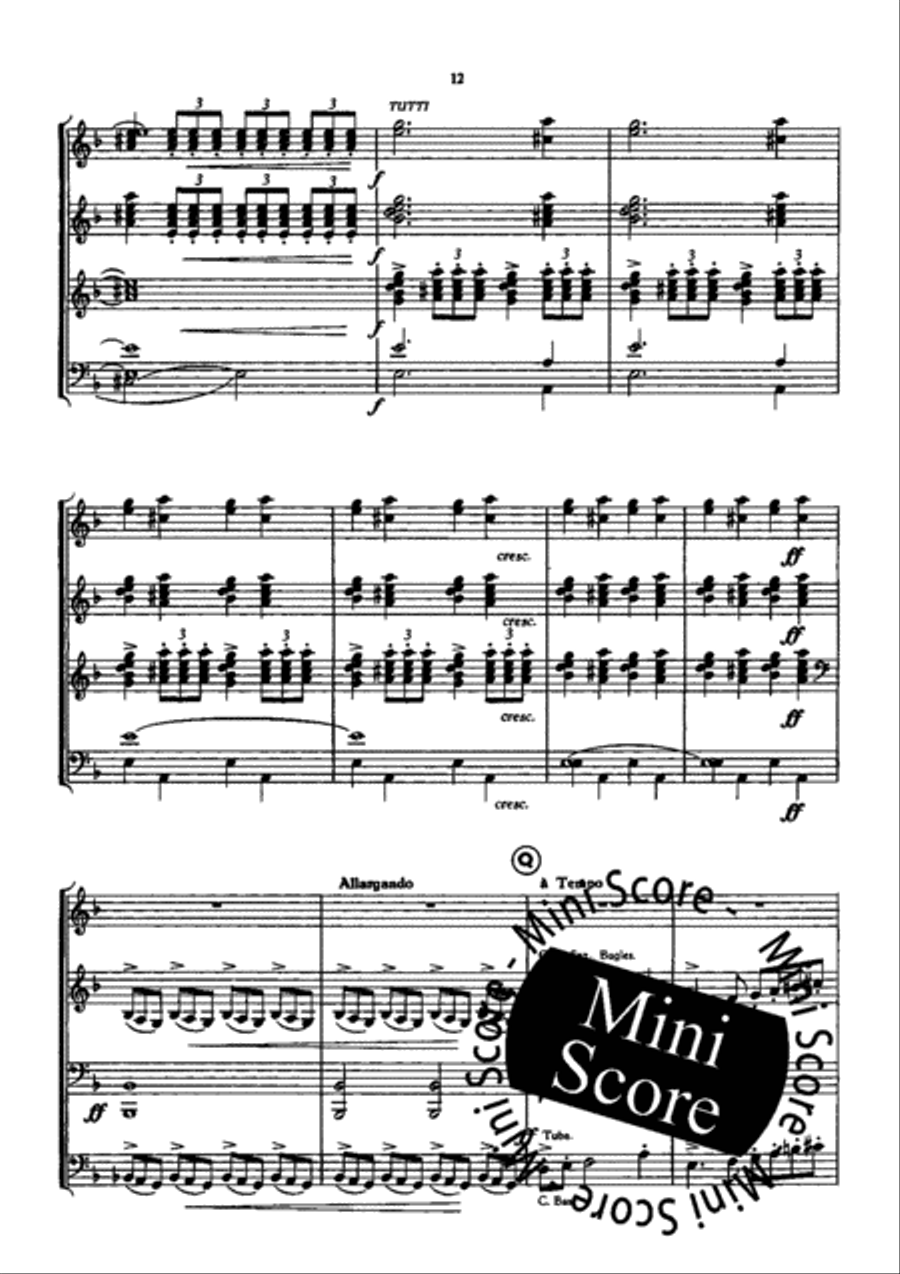 Le Roi D'Ys Fanfare Band scores gallery preview page 14