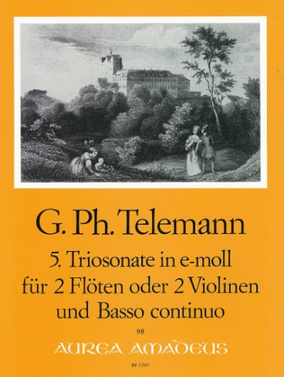 Book cover for 5. Trio sonata E minor TWV 42:e1