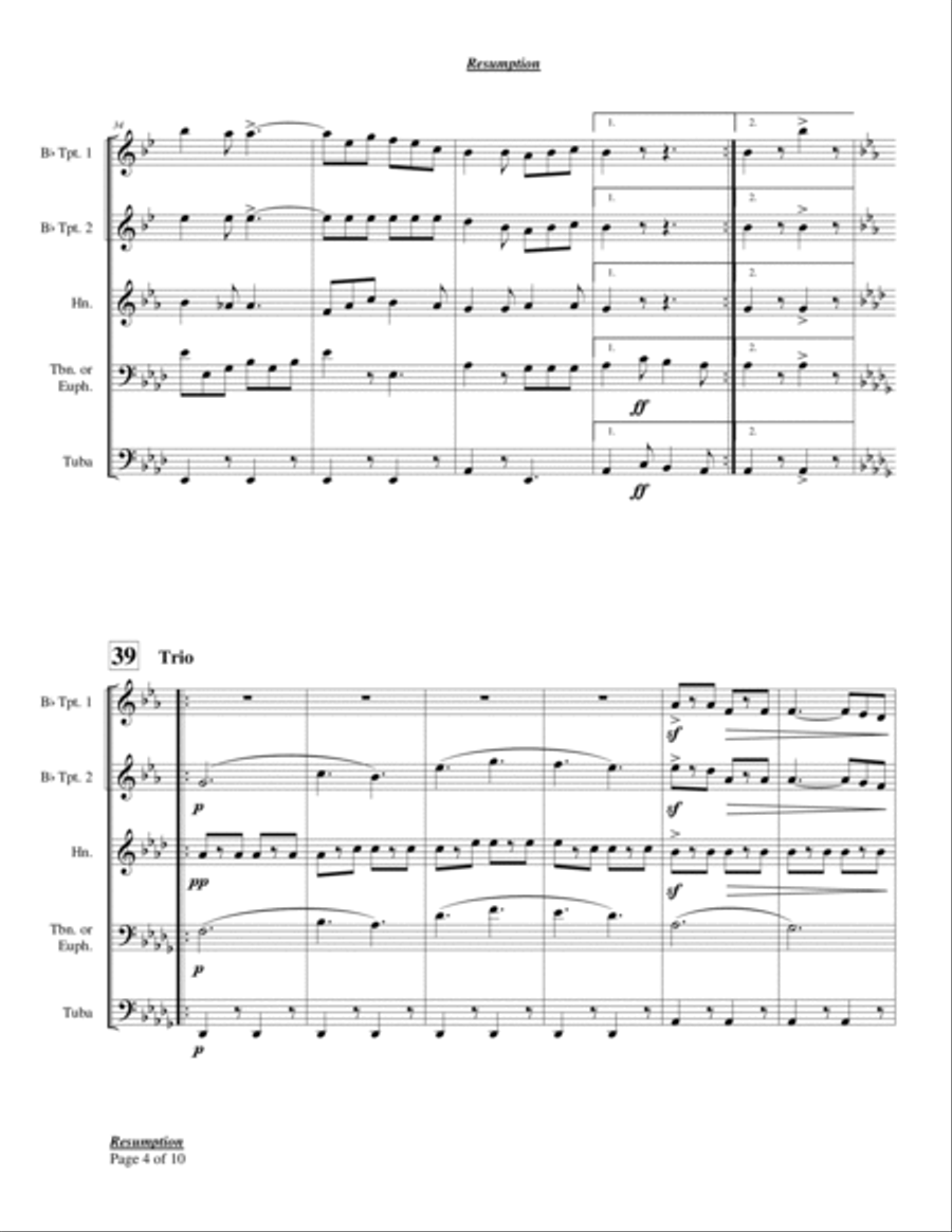 Resumption Chamber Music scores gallery preview page 6