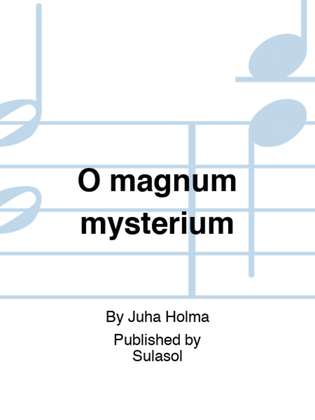 Book cover for O magnum mysterium
