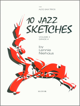Book cover for 10 Jazz Sketches, Volume 3 (altos)