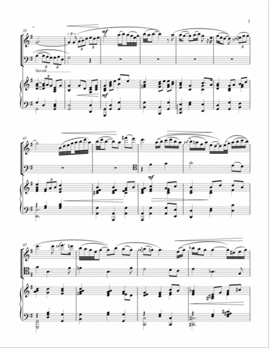 Amazing Grace Piano Trio scores gallery preview page 3