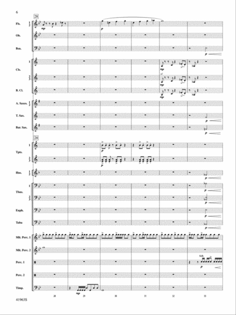 Sky Bound: Score Concert Band scores gallery preview page 6