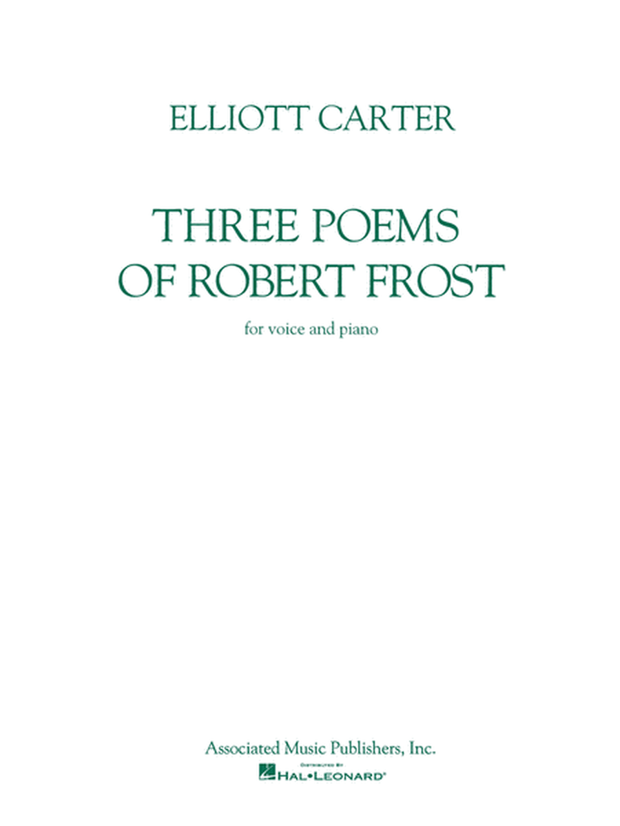 Three Poems of Robert Frost