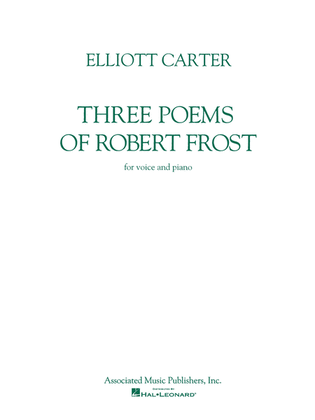 Book cover for Three Poems of Robert Frost