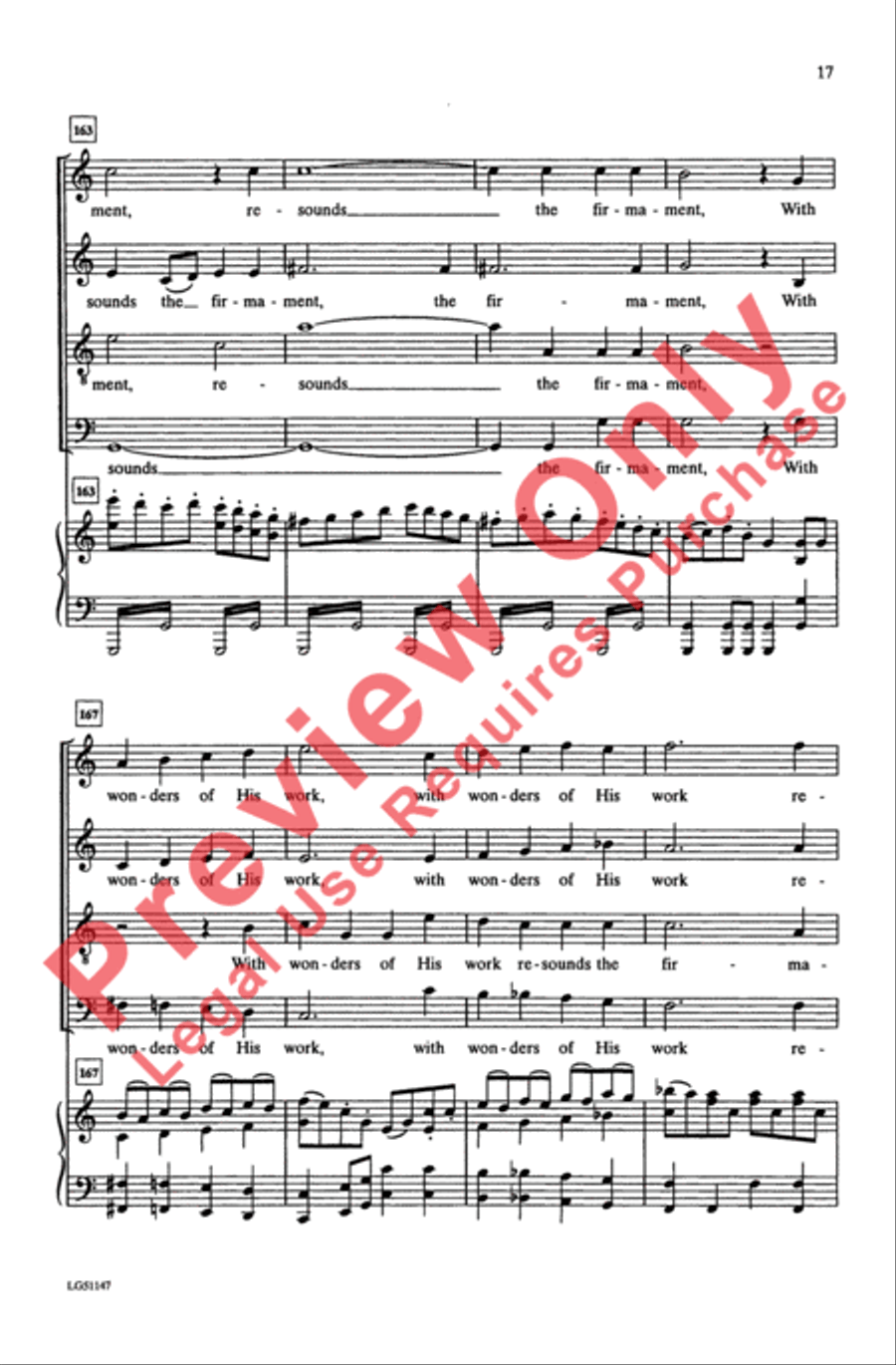The Heavens Are Telling The Heavens Are Telling 4-Part scores gallery preview page 17