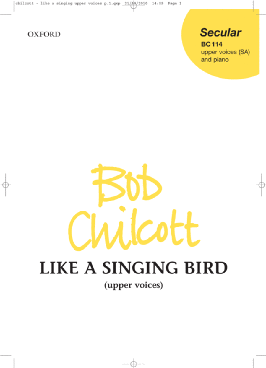Like a Singing Bird 4-Part scores gallery preview page 1