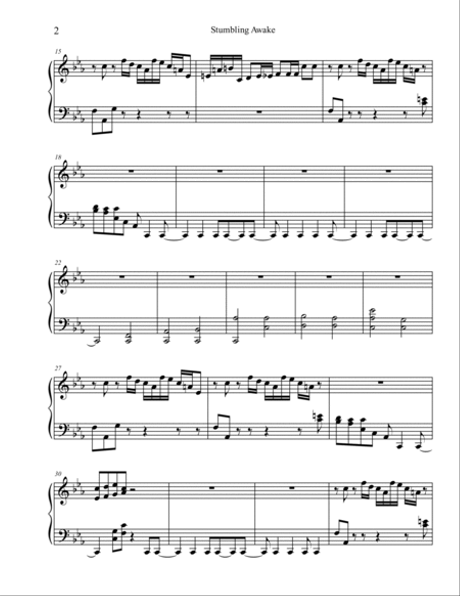 Stumbling Awake Stumbling Awake Marimba scores gallery preview page 2