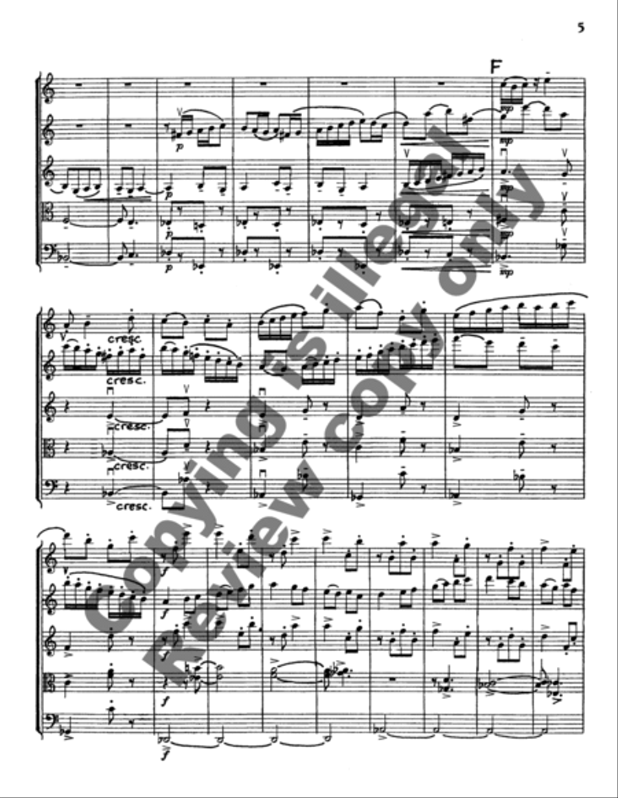Quintet for Oboe and Strings (elegiac) Oboe scores gallery preview page 9