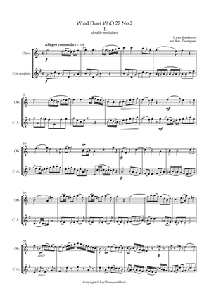 Beethoven: Wind Duet WoO 27 No.1 Mvt.I Allegro commodo - double reed duet (Ob./C.A. or Ob./Bsn.))