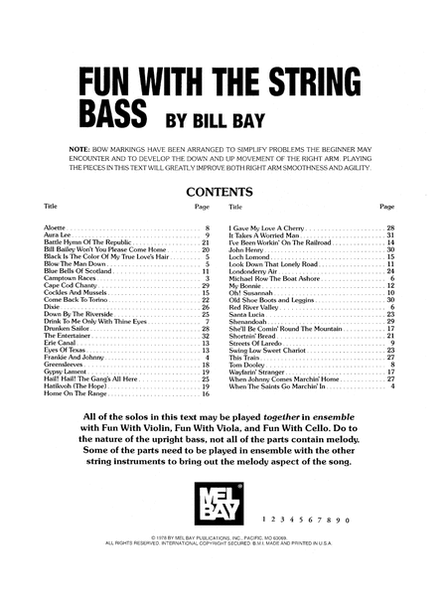 Fun with the String Bass