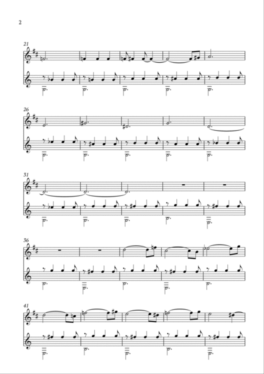 Children's Song No. 15 Trumpet Duet scores gallery preview page 2