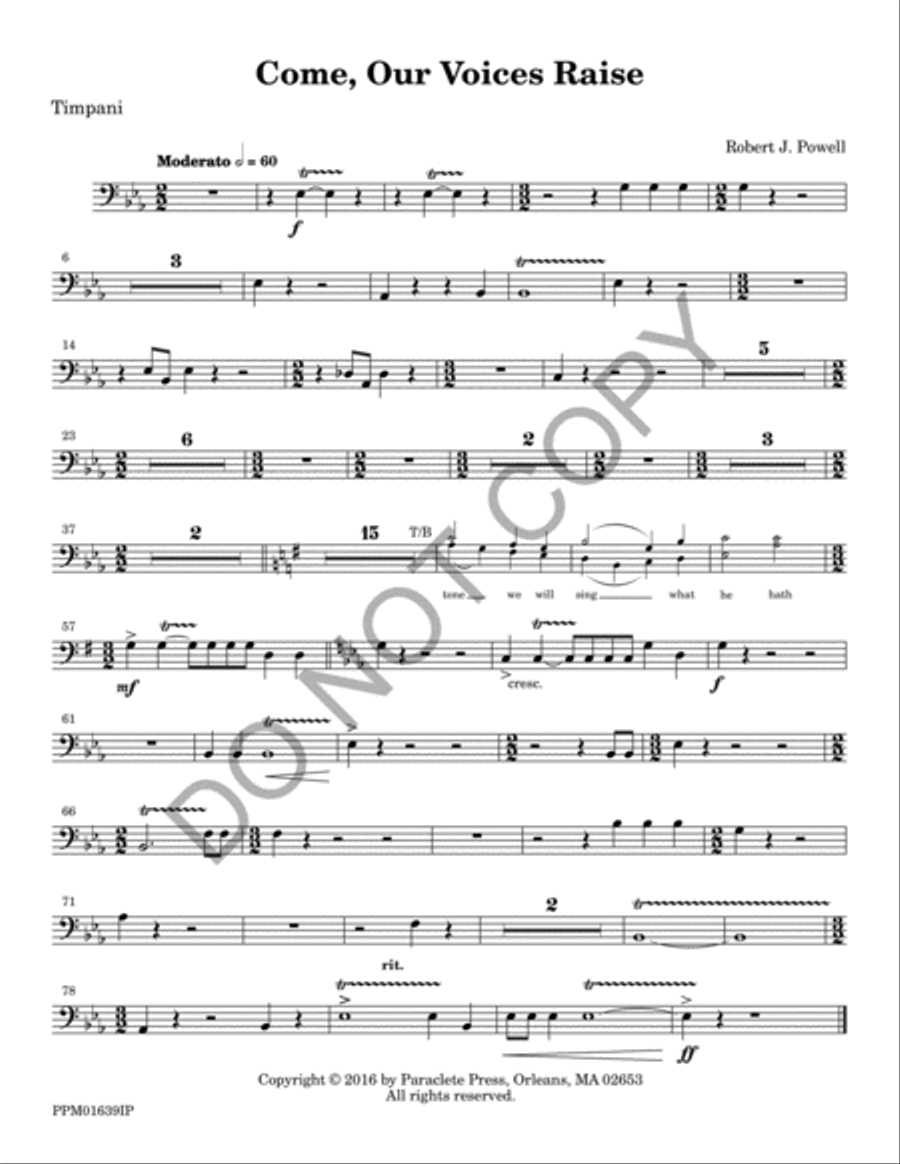 Come, Our Voices Raise 4-Part scores gallery preview page 8