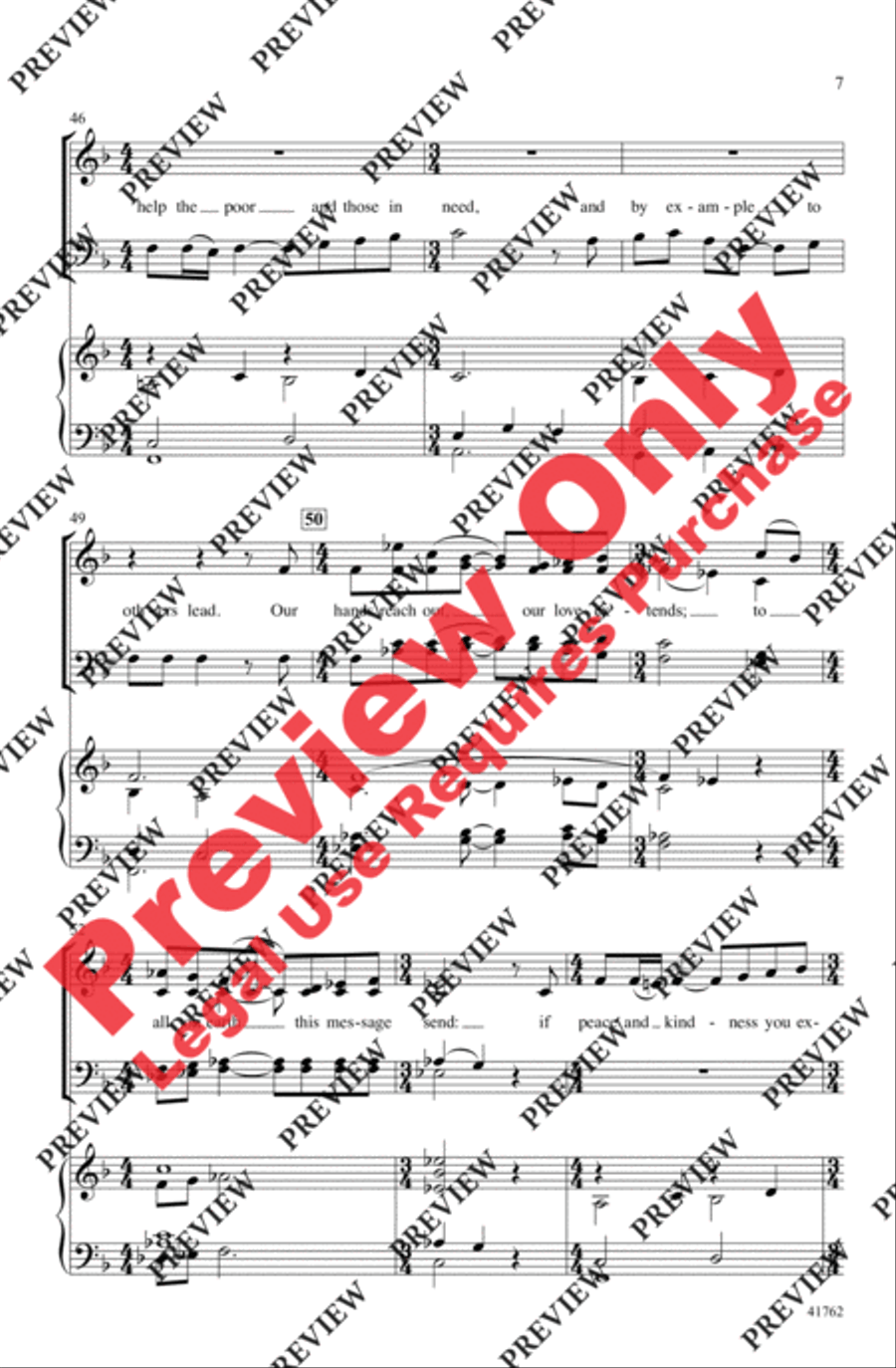 Carols from the British Isles 4-Part scores gallery preview page 7