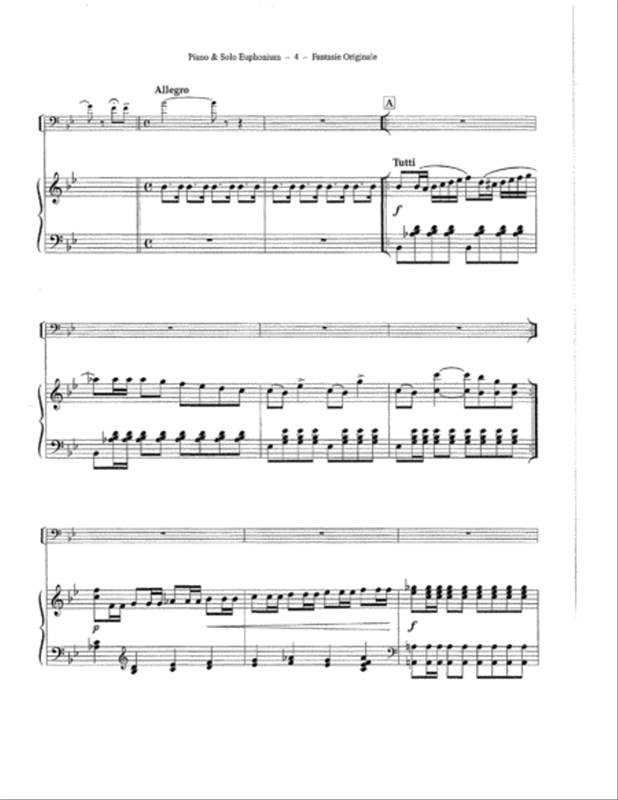 Fantasie Originale Euphonium scores gallery preview page 5