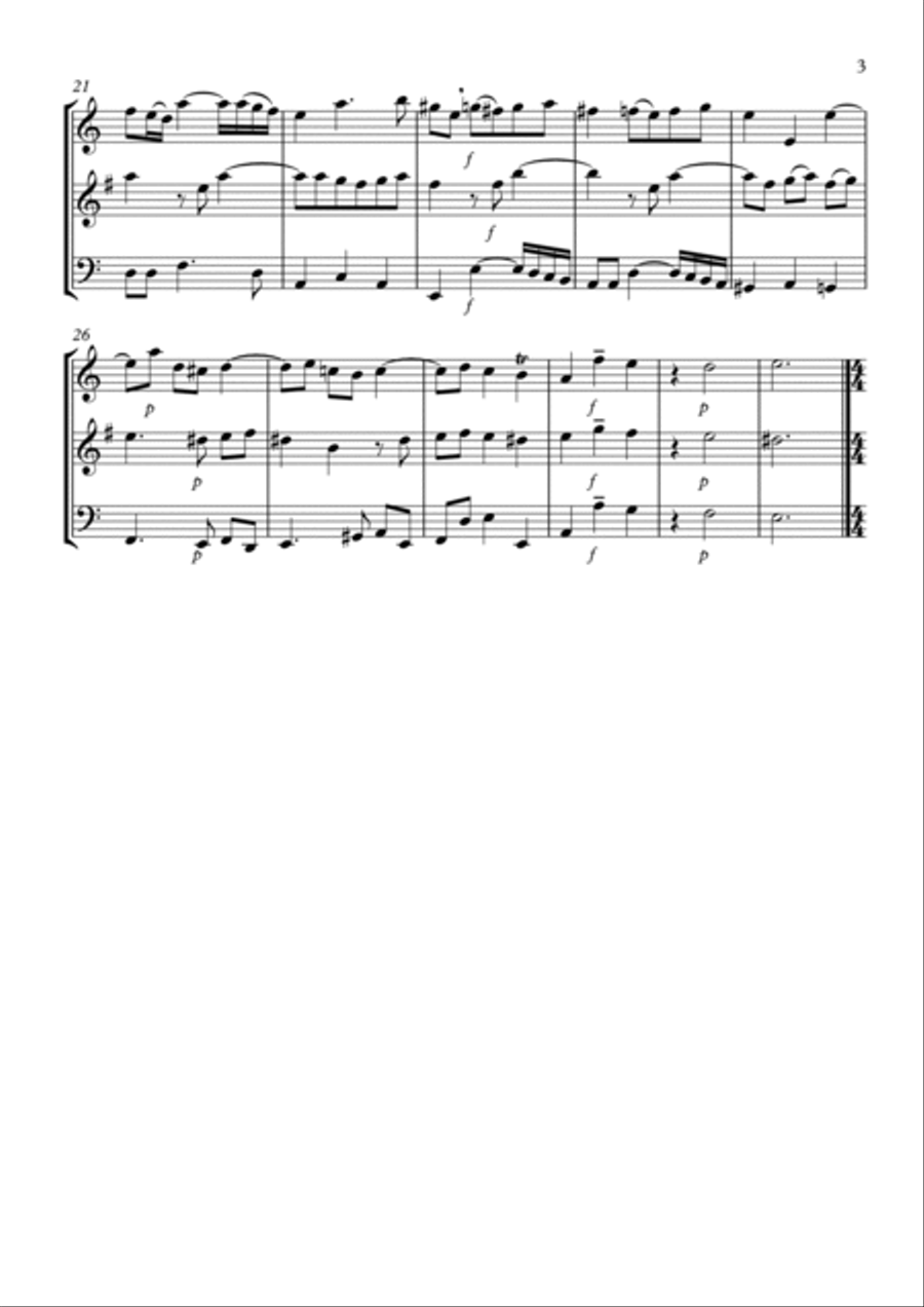 Trio Sonata No.1 Trio Sonata No.1 Woodwind Trio scores gallery preview page 3