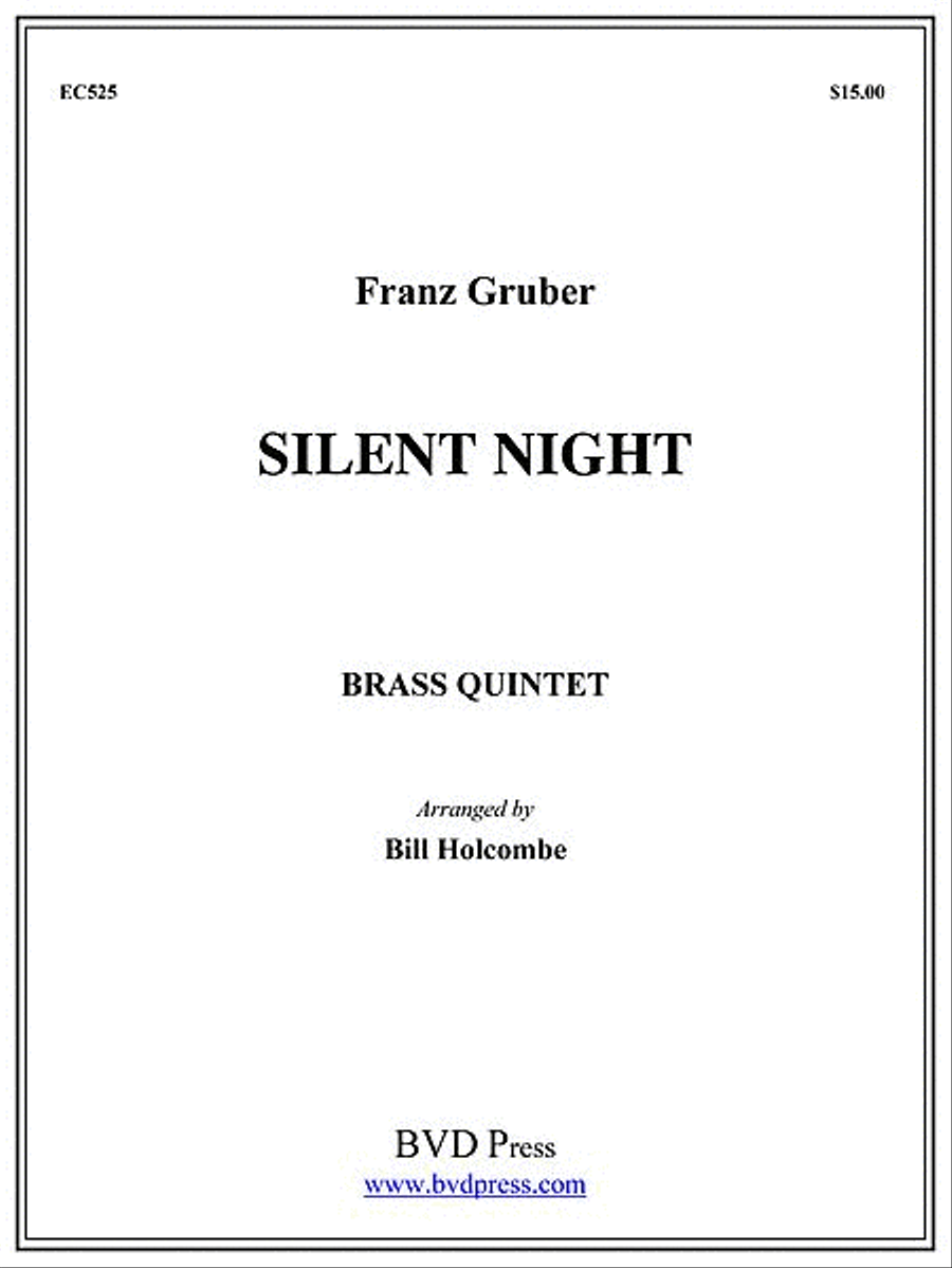 Silent Night Brass Quintet scores gallery preview page 1