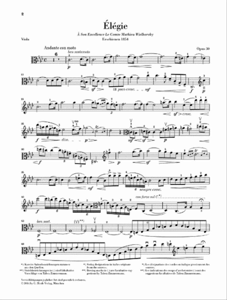Élégie Op. 30 Piano Accompaniment scores gallery preview page 4
