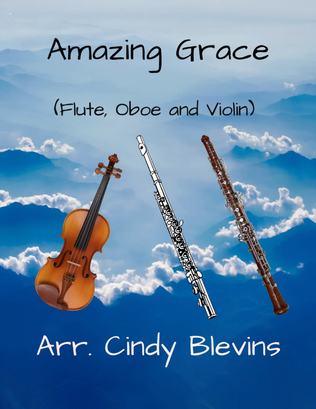 Book cover for Amazing Grace, for Flute, Oboe and Violin