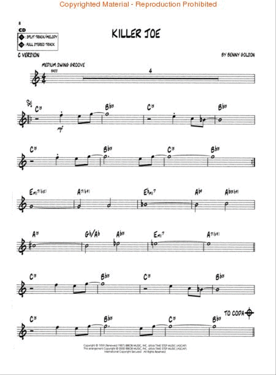 Jazz Classics with Easy Changes C Instrument scores gallery preview page 3
