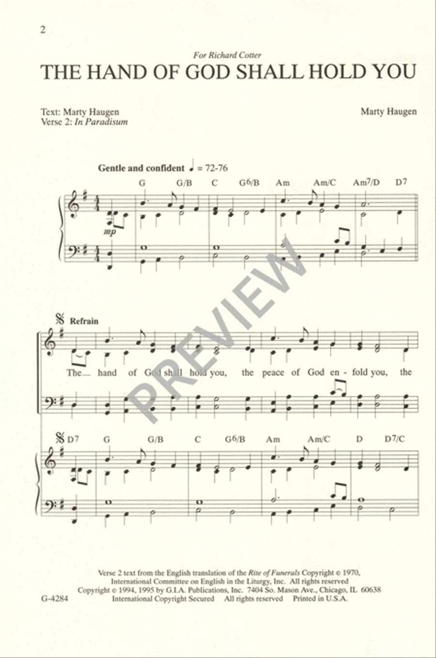 The Hand of God Shall Hold You 4-Part scores gallery preview page 4